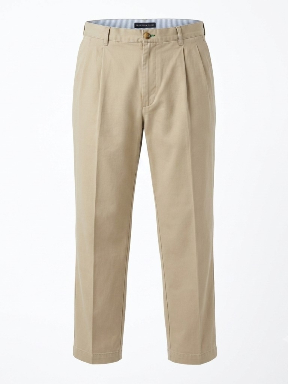 Tommy Hilfiger Mens Pleated Chino Pants Khaki Tan Size 38x30